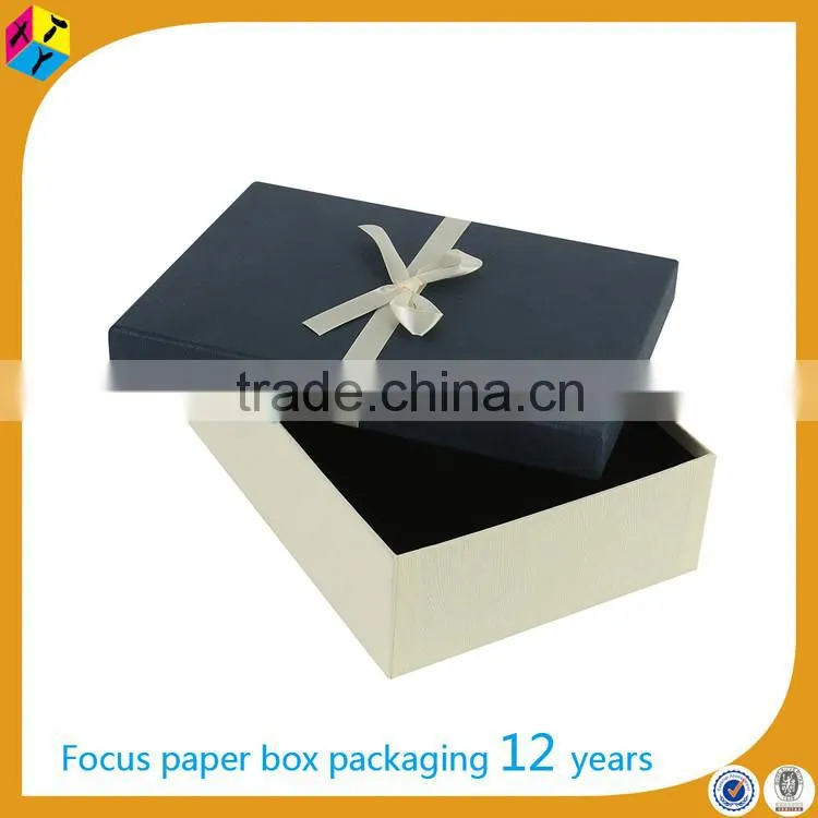 Colored black custom rigid apparel boxes