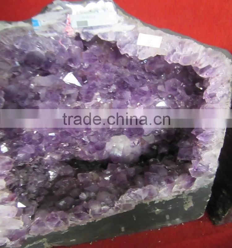 Rough healing large brazil amethyst geode for sale