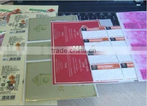 Adhesive sticker in roll