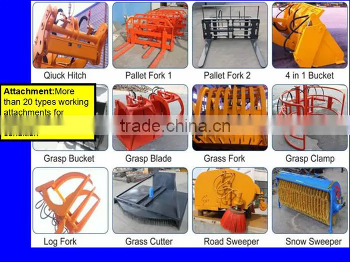 ZL20 high quality 1.5 ton mini wheel loader with lasted price list