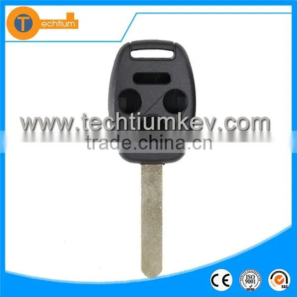 High quality car keys for 3+1 button remote key blank for key cover case without key fobs with chip groove for Honda fit