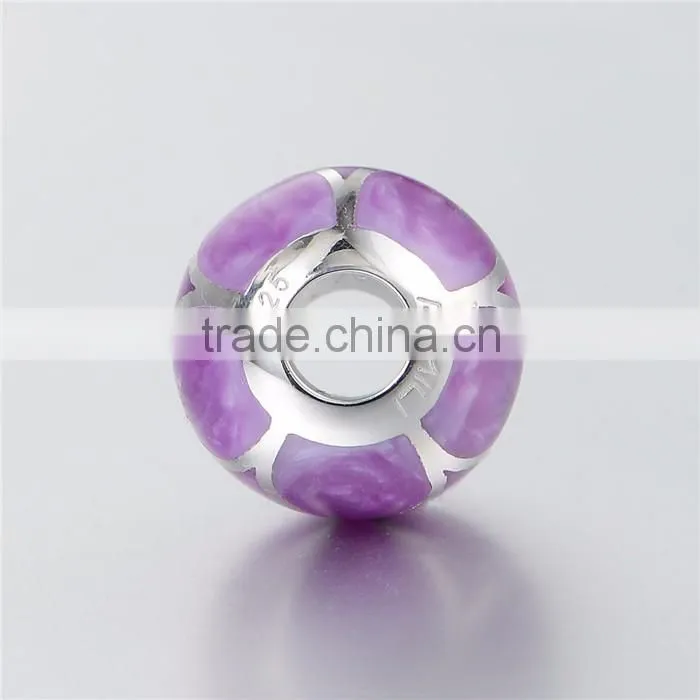 2016 New Fashion Soft Purple Color Enamel Charms Wholesale