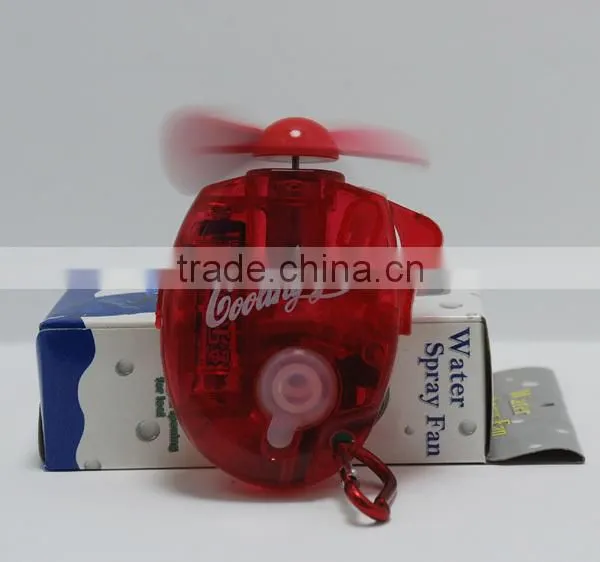 Summer cooling mini water spray fan,New style mist fan,Carabiner Keychain Handheld Water Spray Fans.