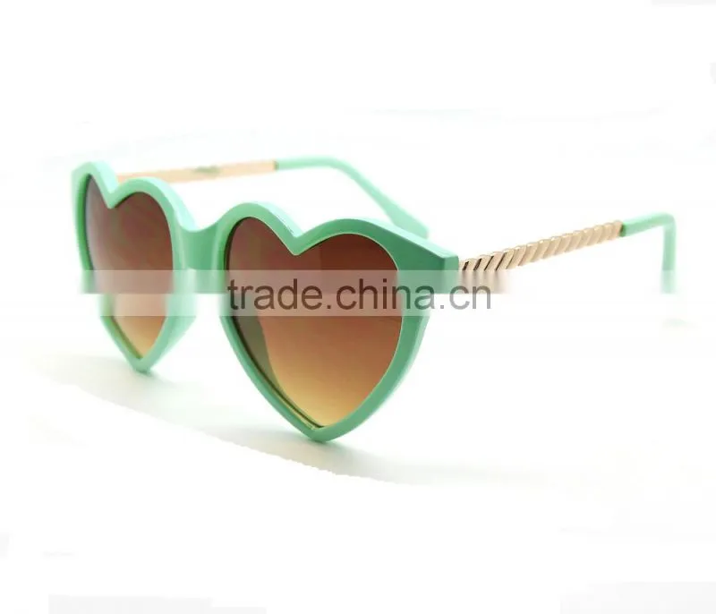 quality fashion heart sharp sunglasses