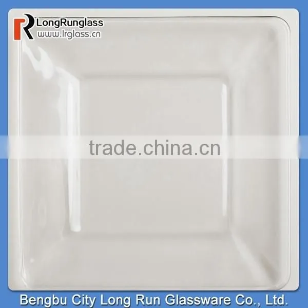 LongRun Tempo Square Salad Plates Kitchen Glassware Dinner Set Wholesale