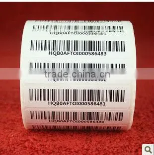 Hight quality and good service barcode adhesive label sticker