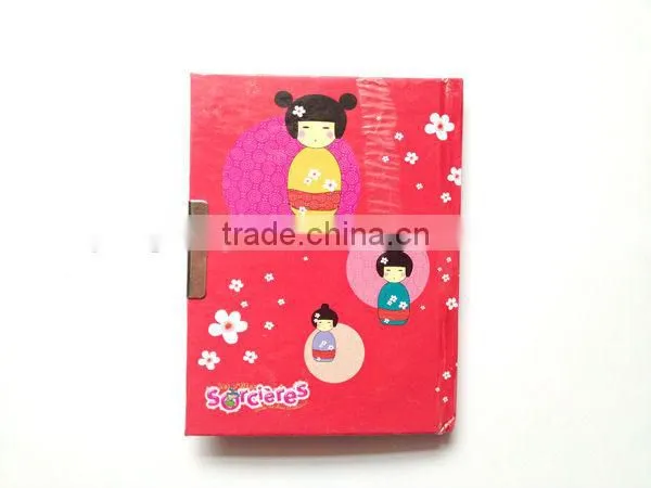 Note book w/lock,diary book lock