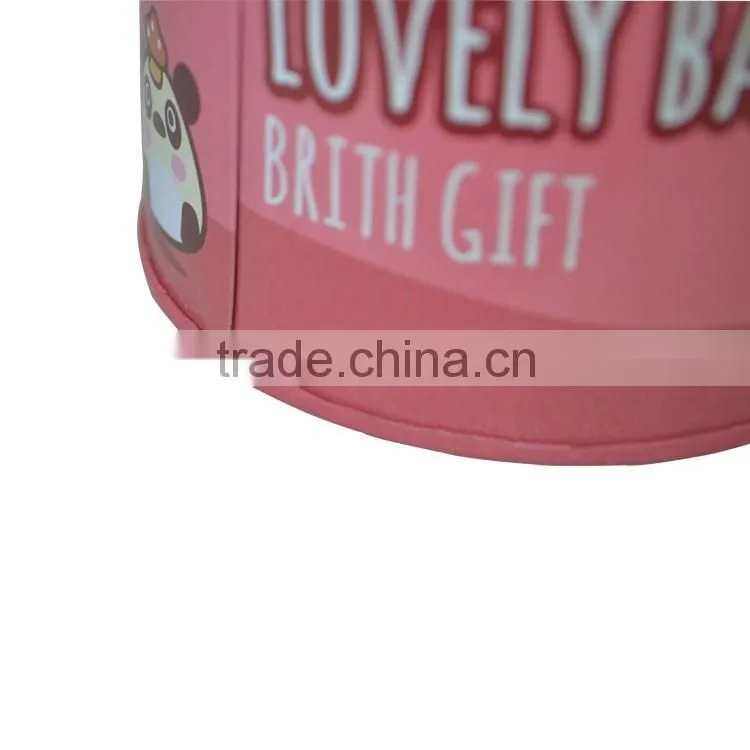 customize coin round bank money saving tin boxes/Round Tin Coin Bank,Round Tin Money Box Gift Piggy Bank