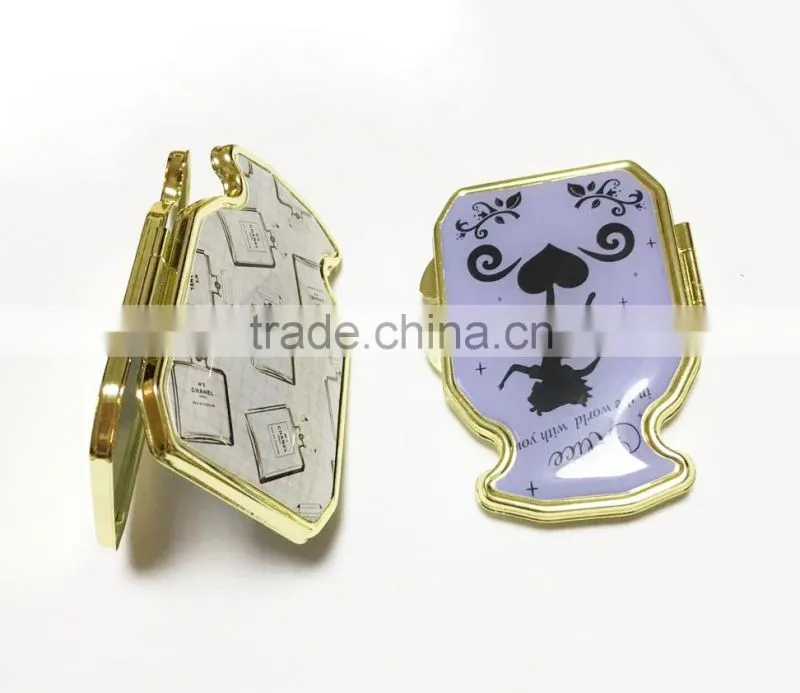 Square Fashion And Cheap Pocket Mirror For Promotional compact Mirror