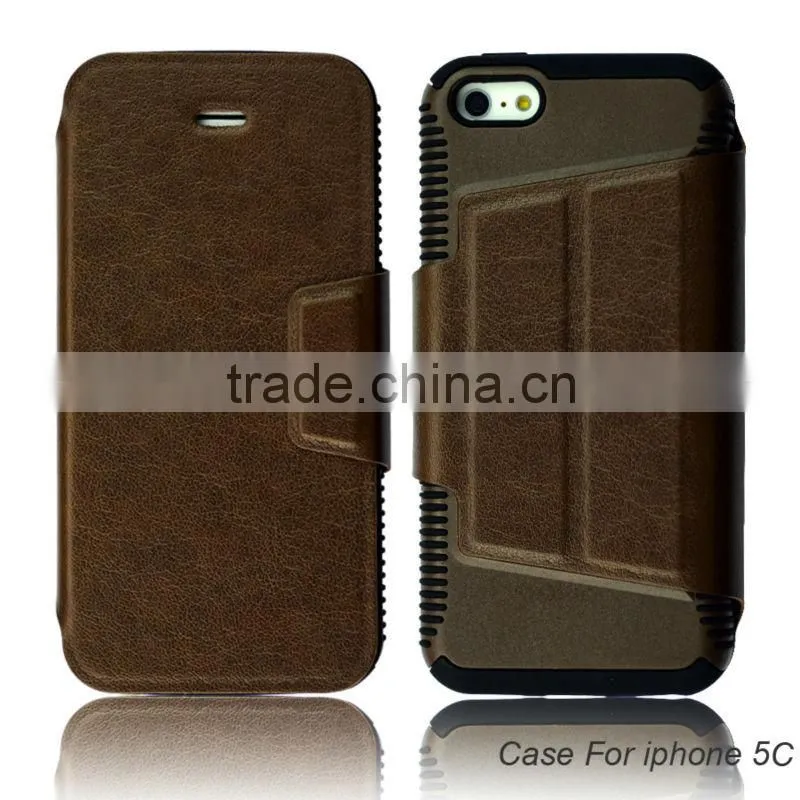 For iphone 5c universal smart phone wallet style leather case