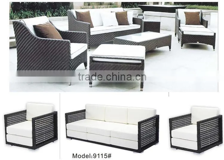 Commercial furniture wicker/rattan sofa set garden furniture outdoor furniture