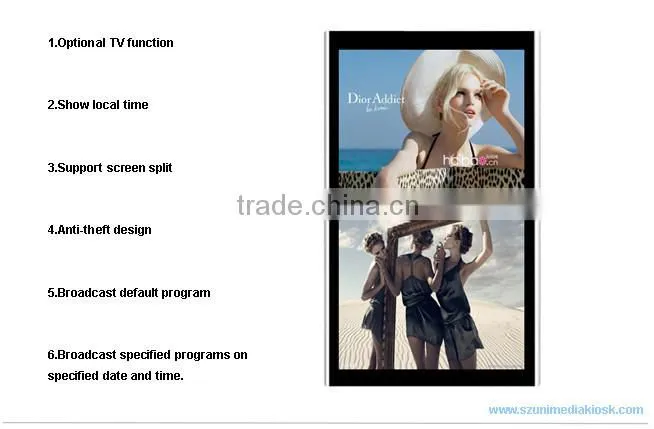 Smart HD wall mounted 42 inch LCD digital advertising screen