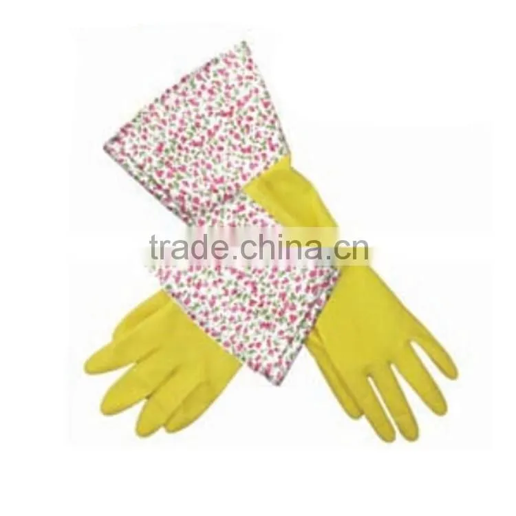 medium size yellow silicone kitchen gloves