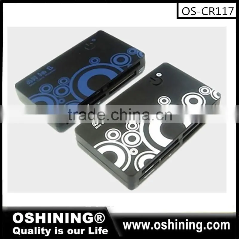 Top selling Multi 4 slots in One Memory Card Reader custom logo (OS-CR106)