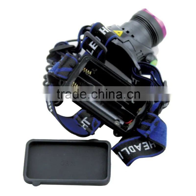 1800 Lm XM-L T6 Focus LED Headlamp Headlight Head Torch Lamp Front Lamp Camping Hiking Light With AC Charger + Car Charger