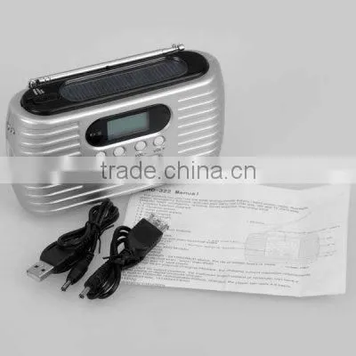solar power dynamo rechargeable led flashlight