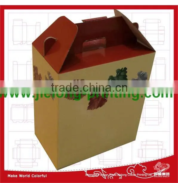 leading factory manufacture printed paper wine gift boxes wholesale