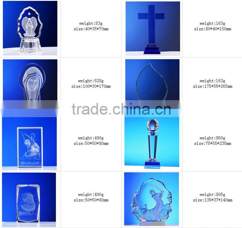 Jade Glass Trophy Crystal Trophy