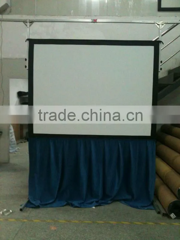 300*400 fast fold projection screen with black dress kit