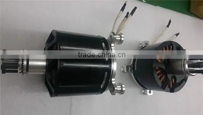 120100 KV80 25KW 60kg thrust Outrunner sensored/sensorless Motor for jet board