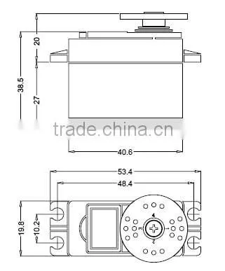 S1500MD metal gear 180degree 15kg high torque digital robot servo