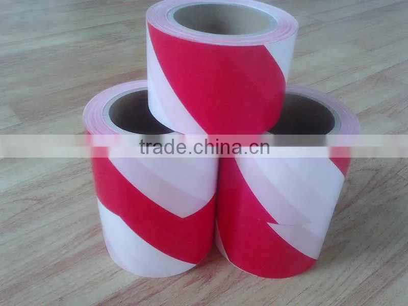 Popular! Safety warning red/white stripes tape