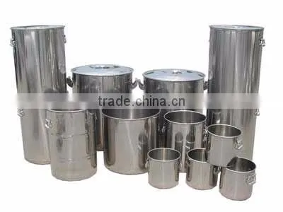 15 Gallon Open Top Stainless Steel Barrel