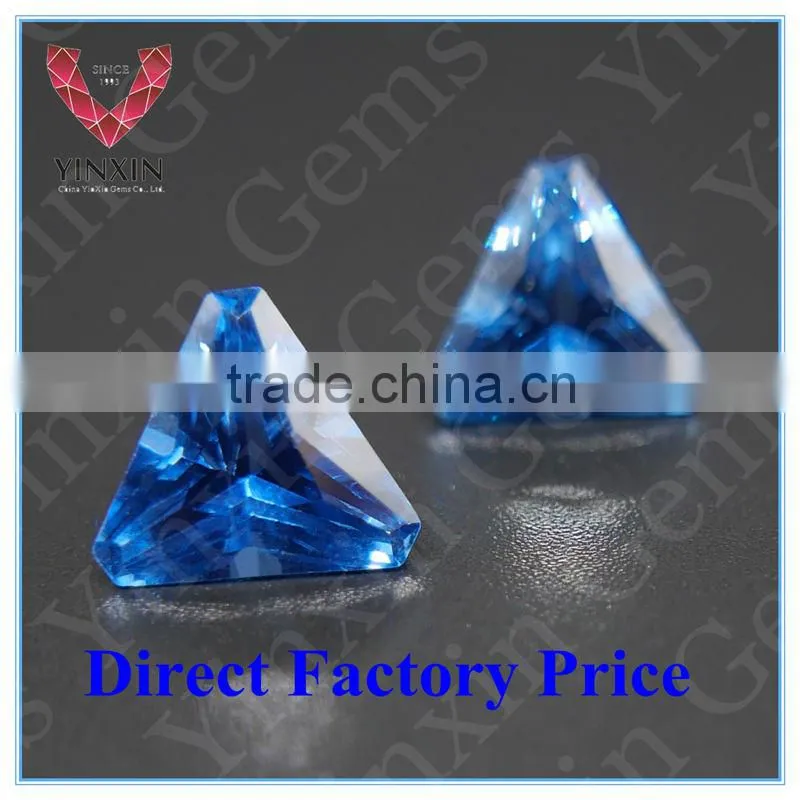 Blue Brilliant AAA Synthetic Spinel Gems 120# Triangle with corner 8X8mm