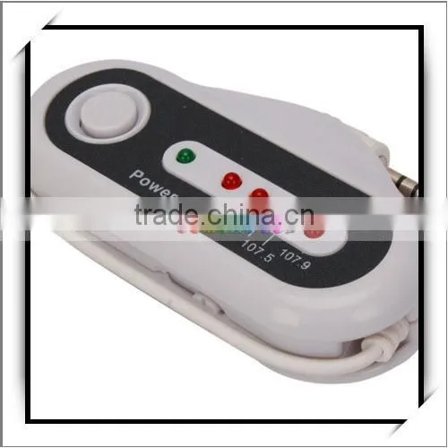Car MP3 Player Wireless FM Transmitter connect the mp3 player to the car White