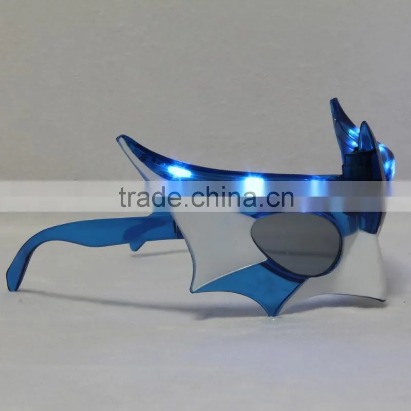Nightclub bar Carnival Halloween Christmas party supplies, Light glasses LED glasses 6 lights batman glasses