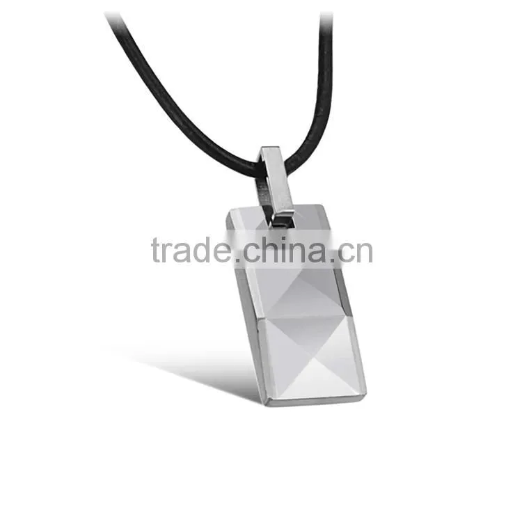 Fashion jewelry gold multi-facet tungsten carbide pendent necklace for men
