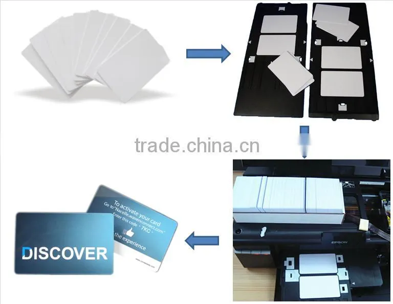 MDI160 factory price CR80 Inkjet Plastic ID Card For Canon printer