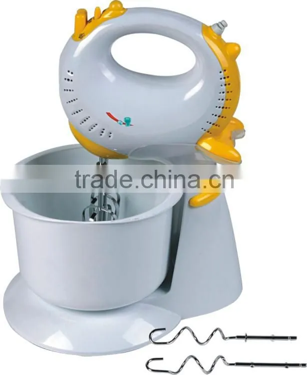 manual electric hand mixer with rotating bowl