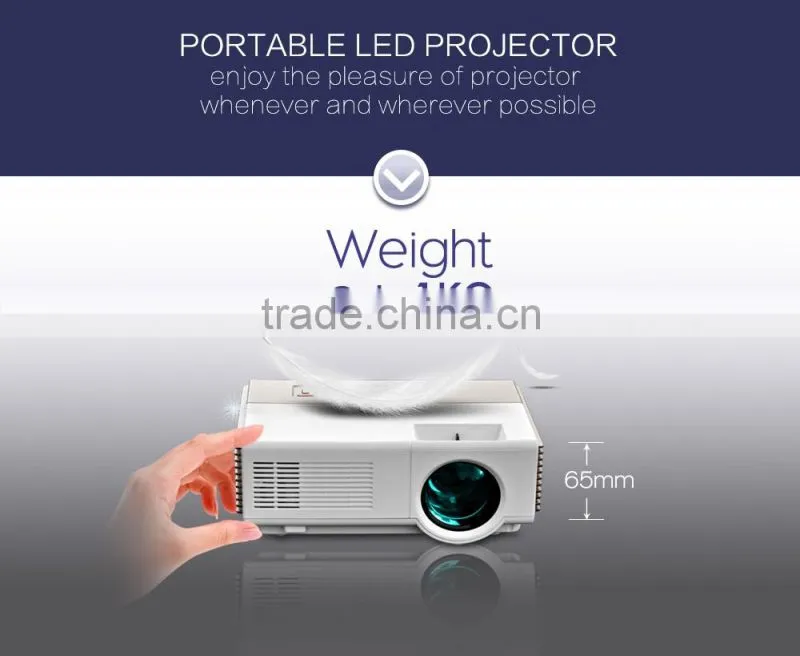 low price LED 1500Lumens mini projector with tv tuner