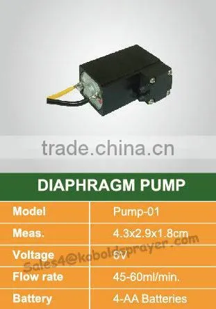 Battery weed extractor spray pump,6V diaphragm pump