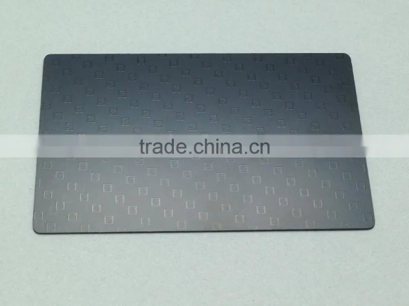 Fashion matte surface VIP card metal card with black plating