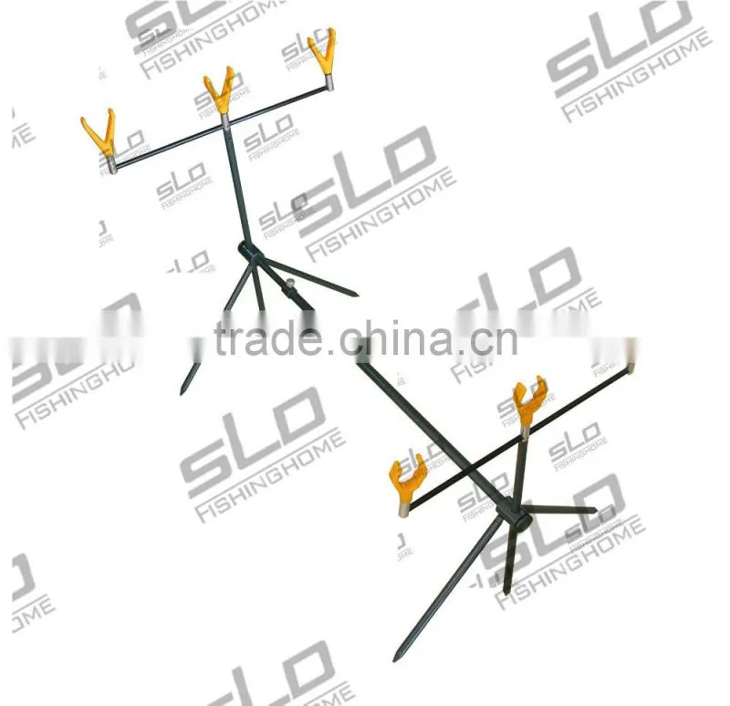 Iron frame 3 fishing rod pod with 6 rest