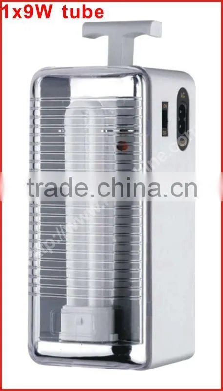 hot rechargeable dp emergency light with 1x 9w tube