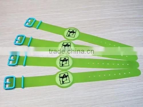 T5577/TK4100 RFID Green Wristbands for Festival Events/Party
