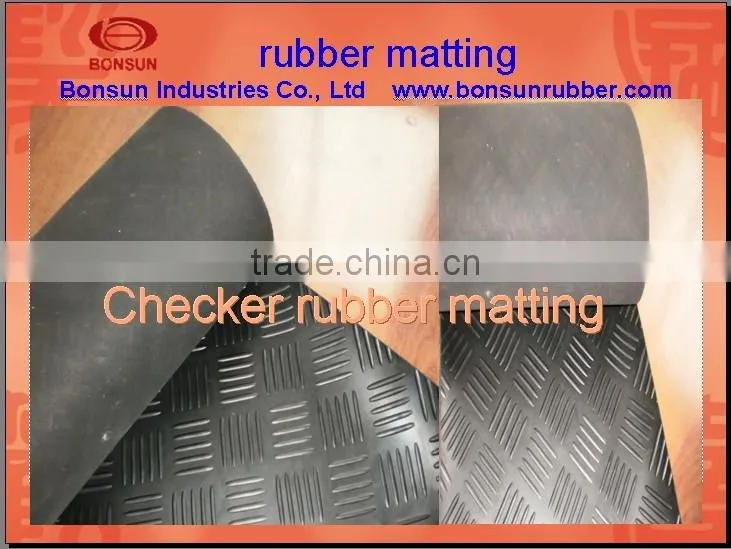 from 3mm to 6mm thickness flooring rubber mat