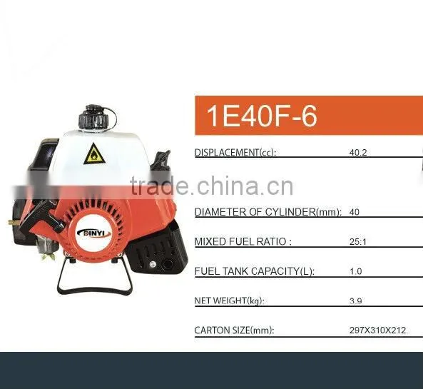 china small petrol engine model 1E40F-6 for sale