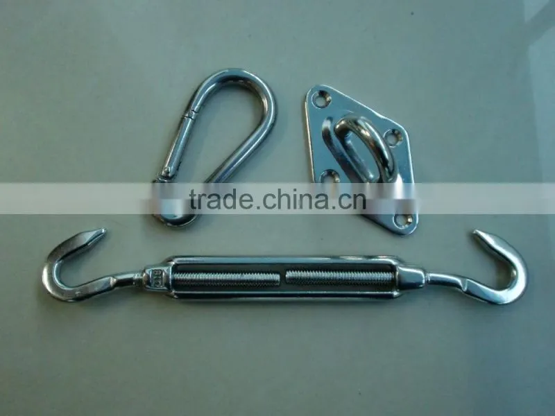 sun Shade Sail hardware turnbuckle snap hook paid eye 8mm