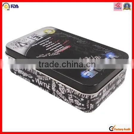 wholesale rectangle battery metal box with window