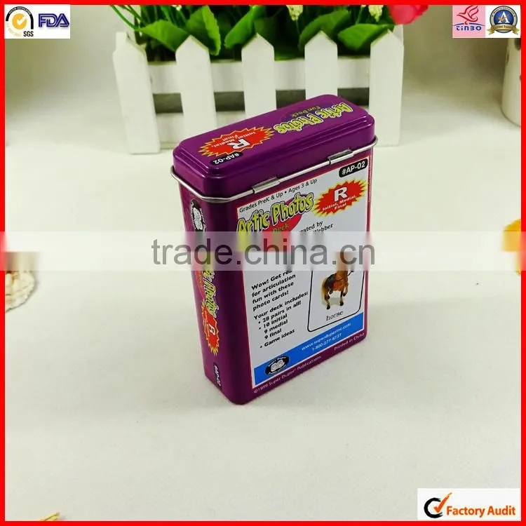 rectangle custom design colorful coffee tin can