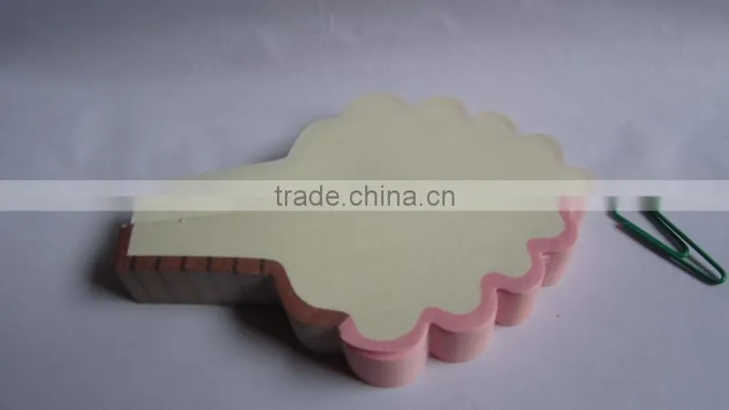 High Quality Stocked novelty cup cake shape note pad