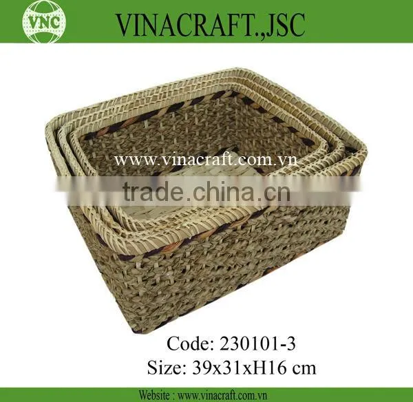 Nice wicker baskets wholesale with handle