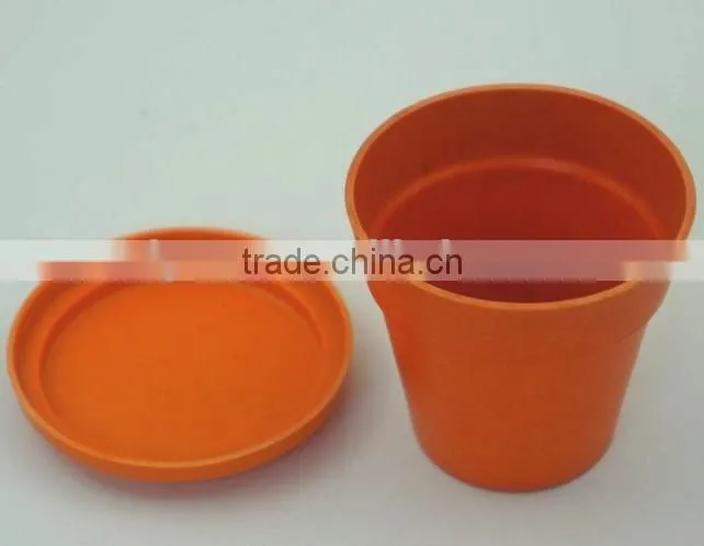 High Quality Bamboo Fiber Garden Pot,100% biodegradable