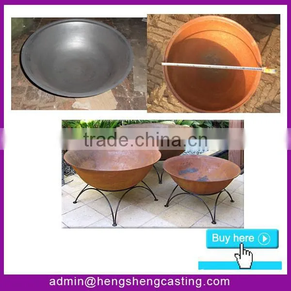 China Professional Large outdoor Carbon Steel Fire Pit Bowl