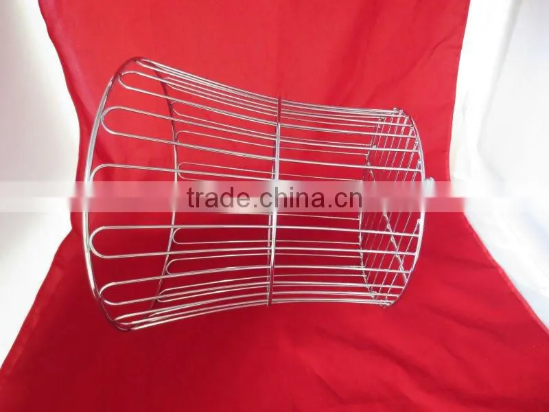 Chrome plate wire towel basket YZ4118C