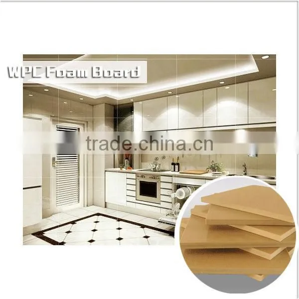 Factory price High quality waterproof WPC plate / WPC foam board/ pvc foam board for bathroom